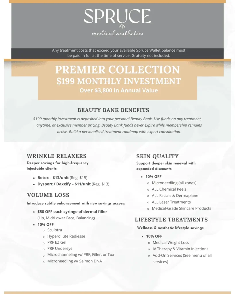 Medical Spa Membership in Hershey, PA, at Spruce Medical Aesthetics