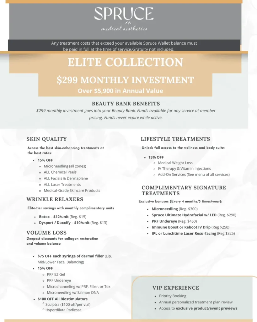 Aesthetic Services Membership in Hershey, PA, at Spruce Medical Aesthetics